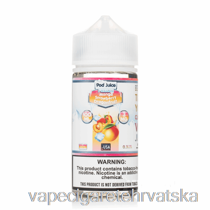 Vape Hrvatska Freeze Mango Jagoda Dragonfruit - Mahuna Sok - 100ml 12mg